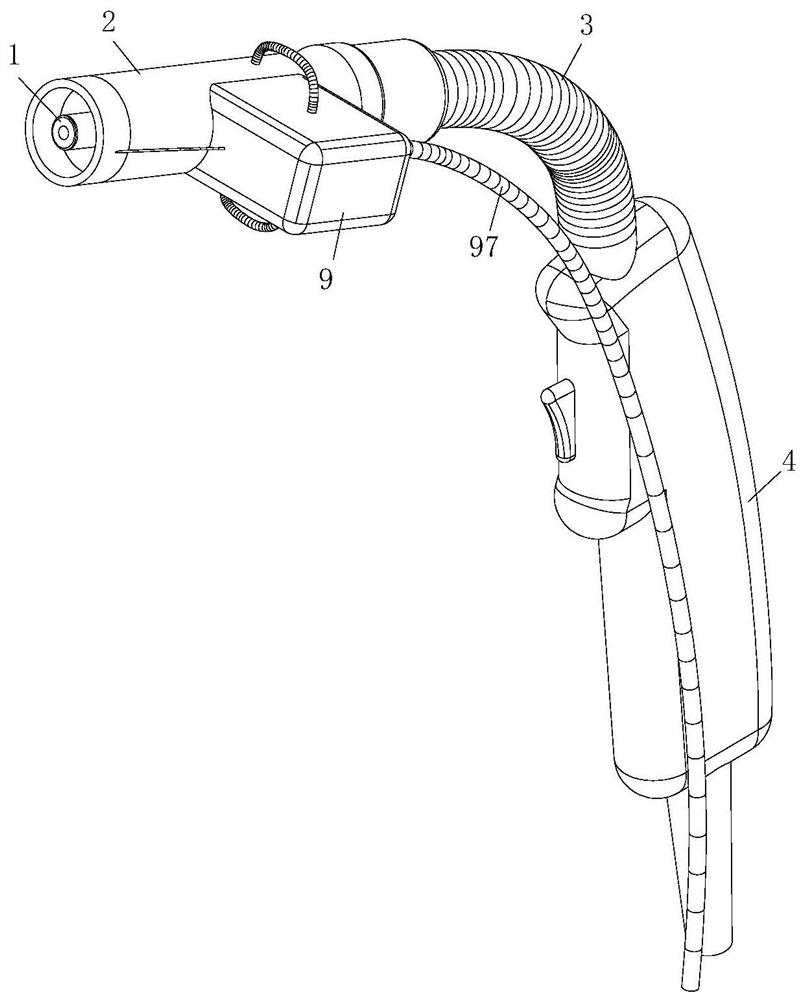 A welding torch head