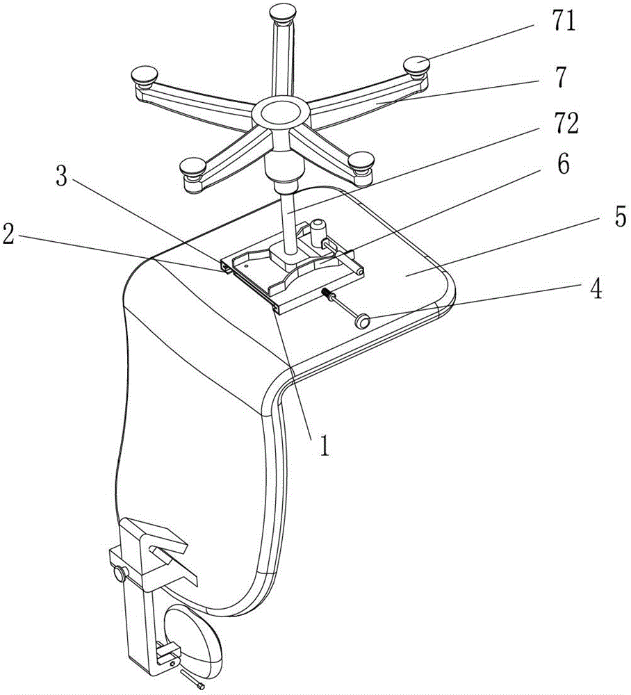 Chair with sliding device