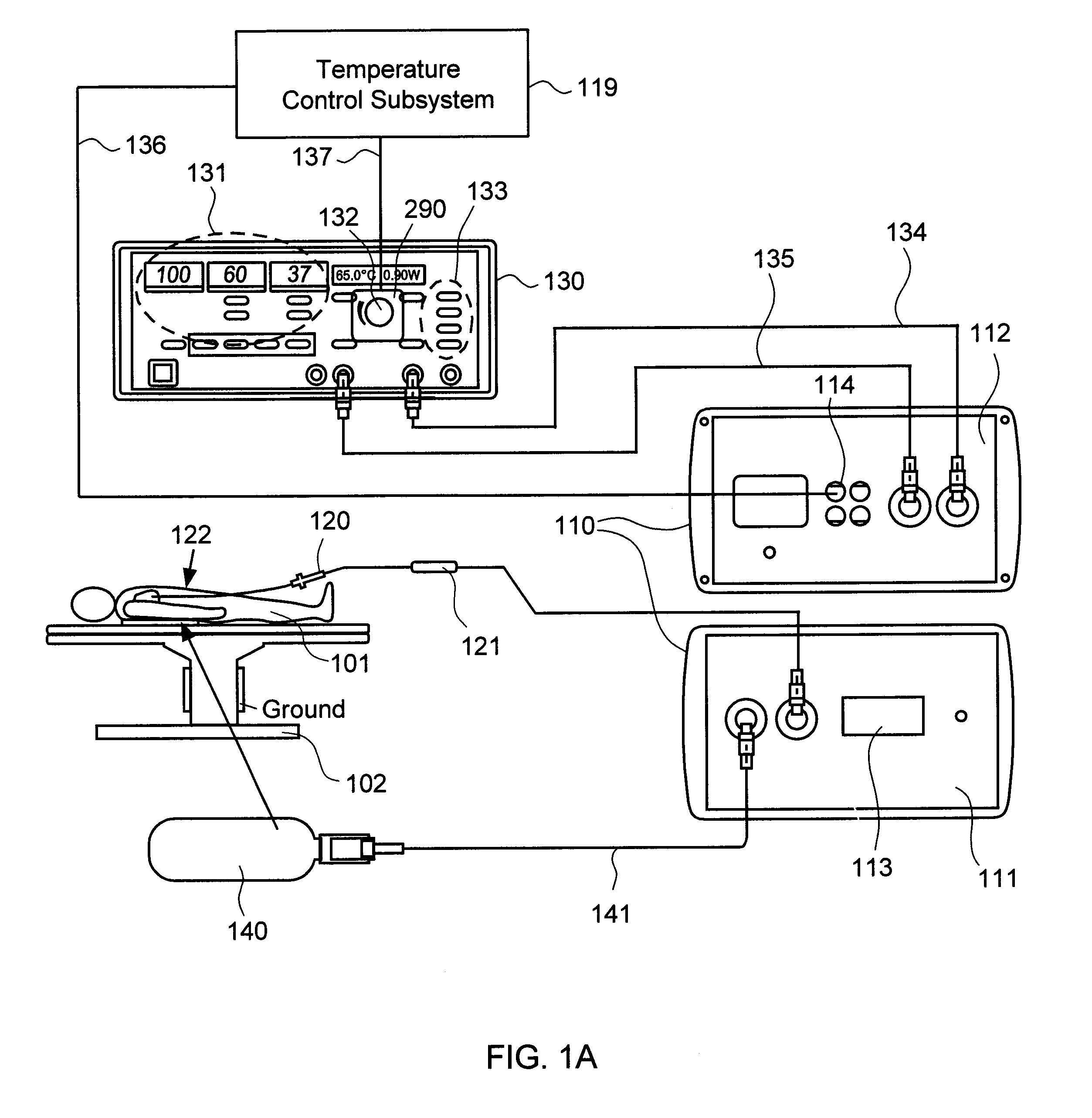 Systems and methods for temperature-controlled ablation using radiometric feedback in an interface module-based system