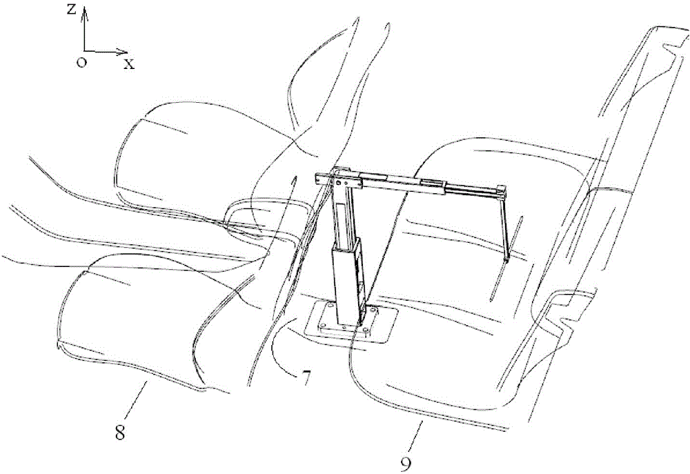 Tool and method for positioning H point of total arrangement space verification model of passenger car