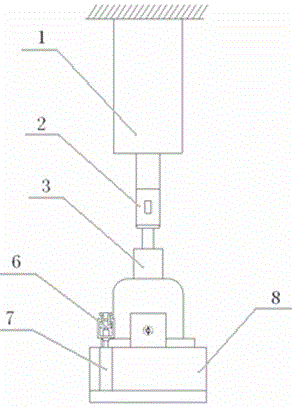Automobile hydraulic jack endurance test device and test method thereof