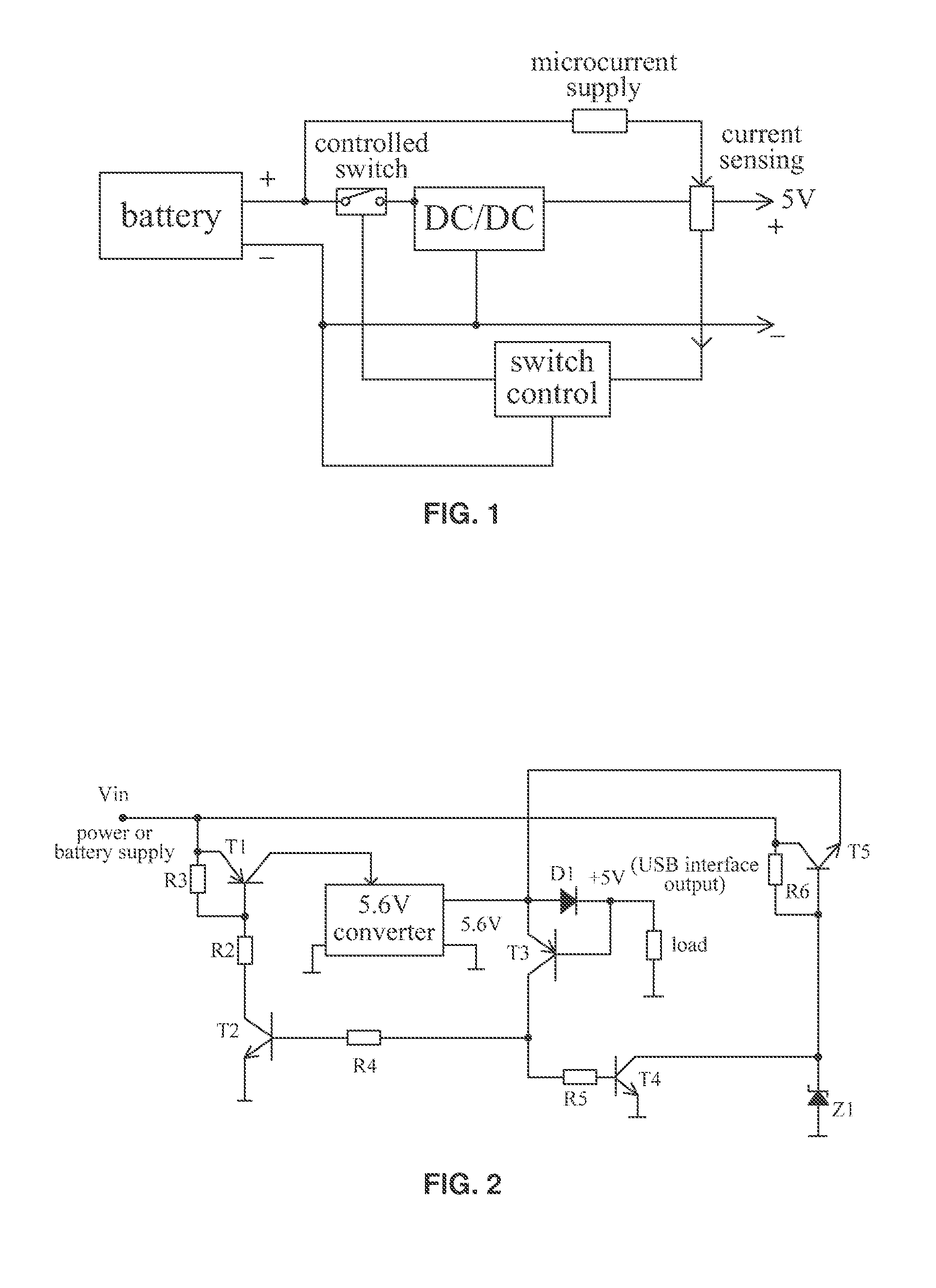 USB charger, its switch control system and method, and a USB interface charger for a laptop