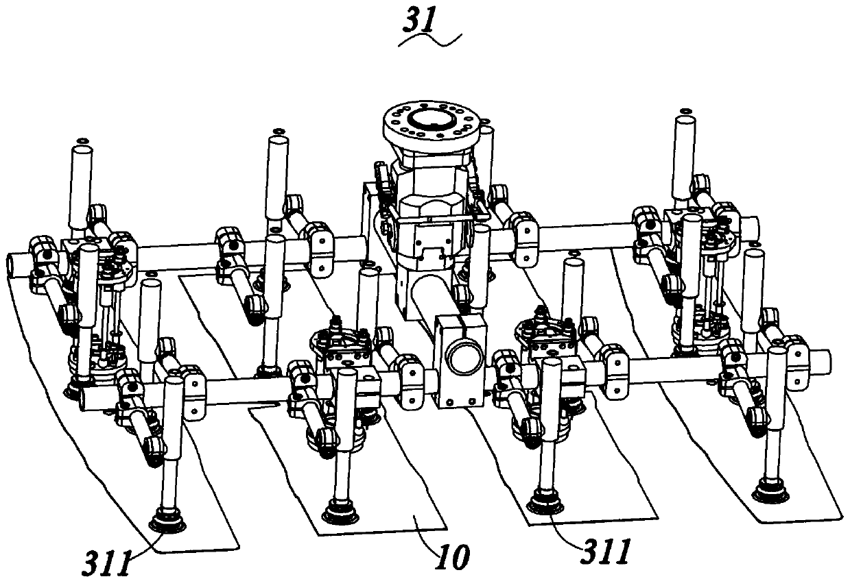 Thermal forming production line for aluminum alloy panel