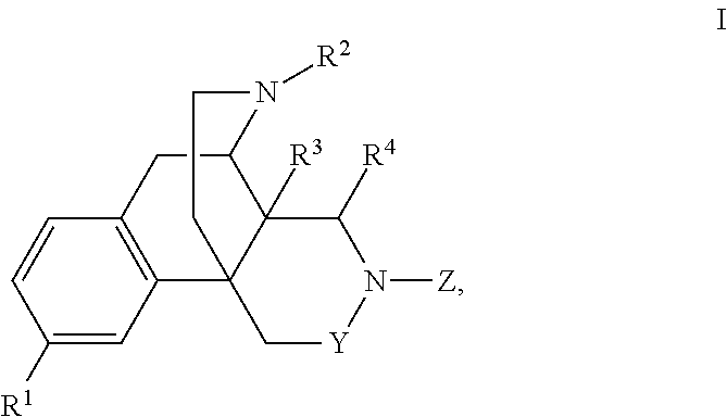 Nitrogen containing morphinan derivatives and the use thereof