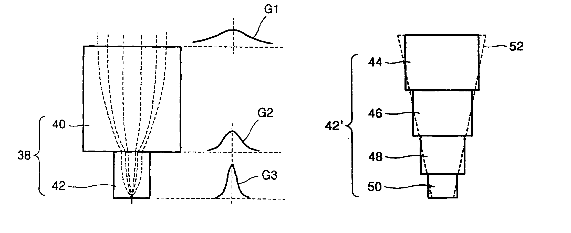 Optical head with GRIN lens