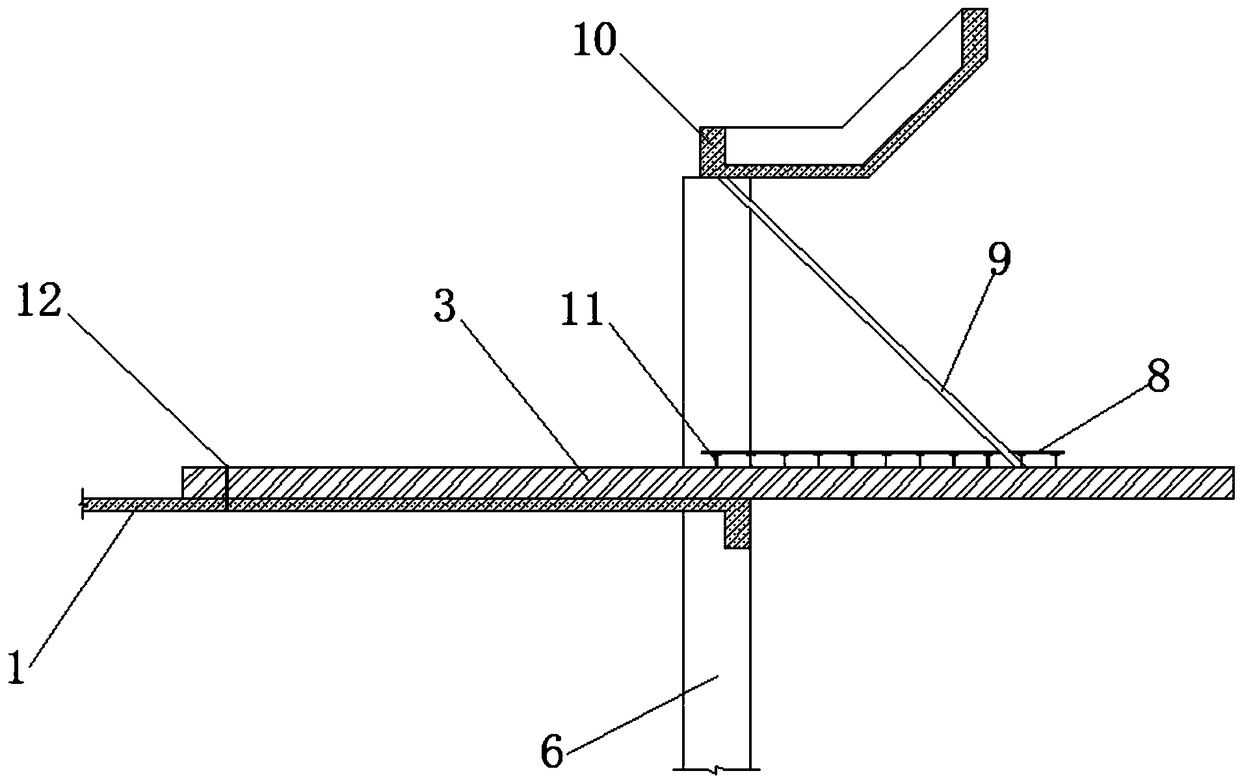 High-altitude cantilever construction platform support system and construction method thereof
