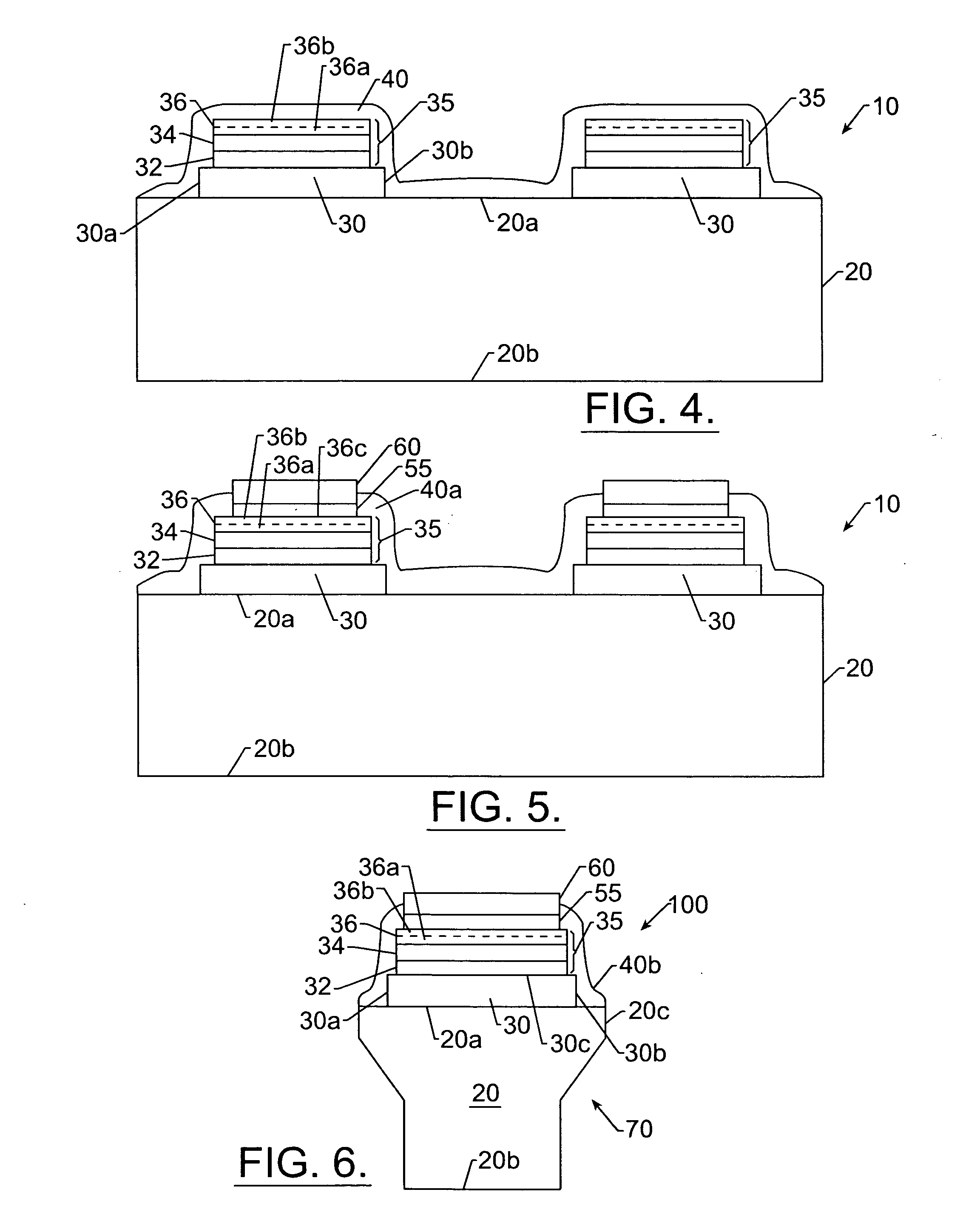 Methods of fabricating light emitting devices using mesa regions and passivation layers