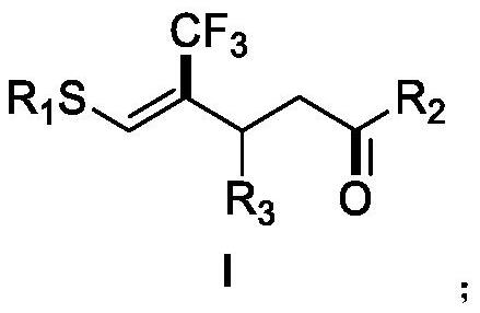 A kind of (z)-4-trifluoromethyl-5-sulfanyl-4-pentenone derivative and its preparation method