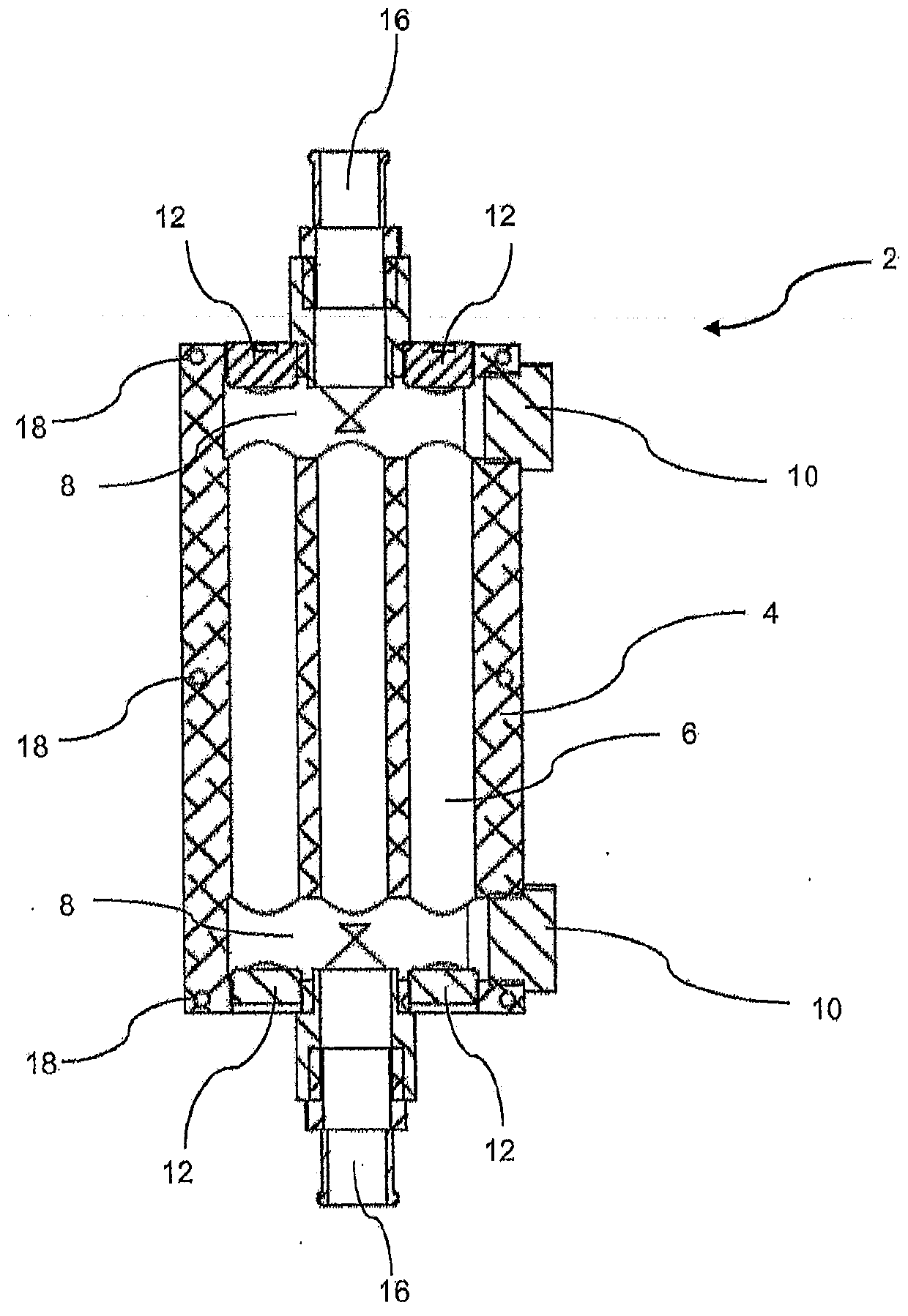 Device for Preheating a Fluid, In Particular Coolant for a Combustion Engine