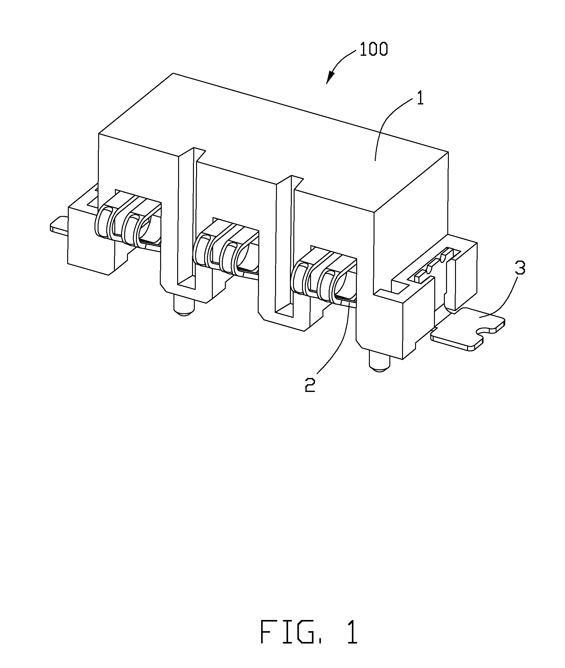 Electrical connector with high intensity contacts