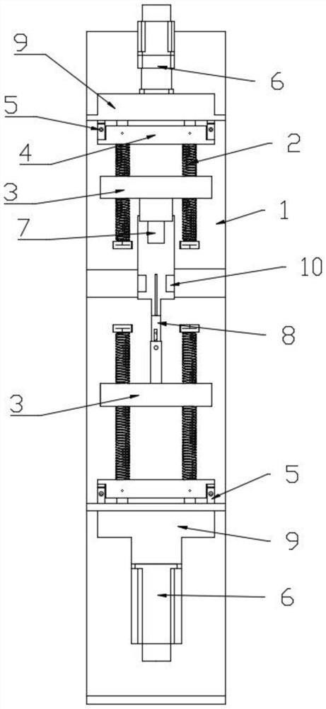 Full-servo electric upsetting machine and electric upsetting forming method