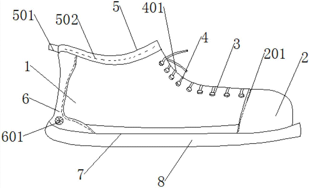 Damping and wear-resisting mountaineering shoe