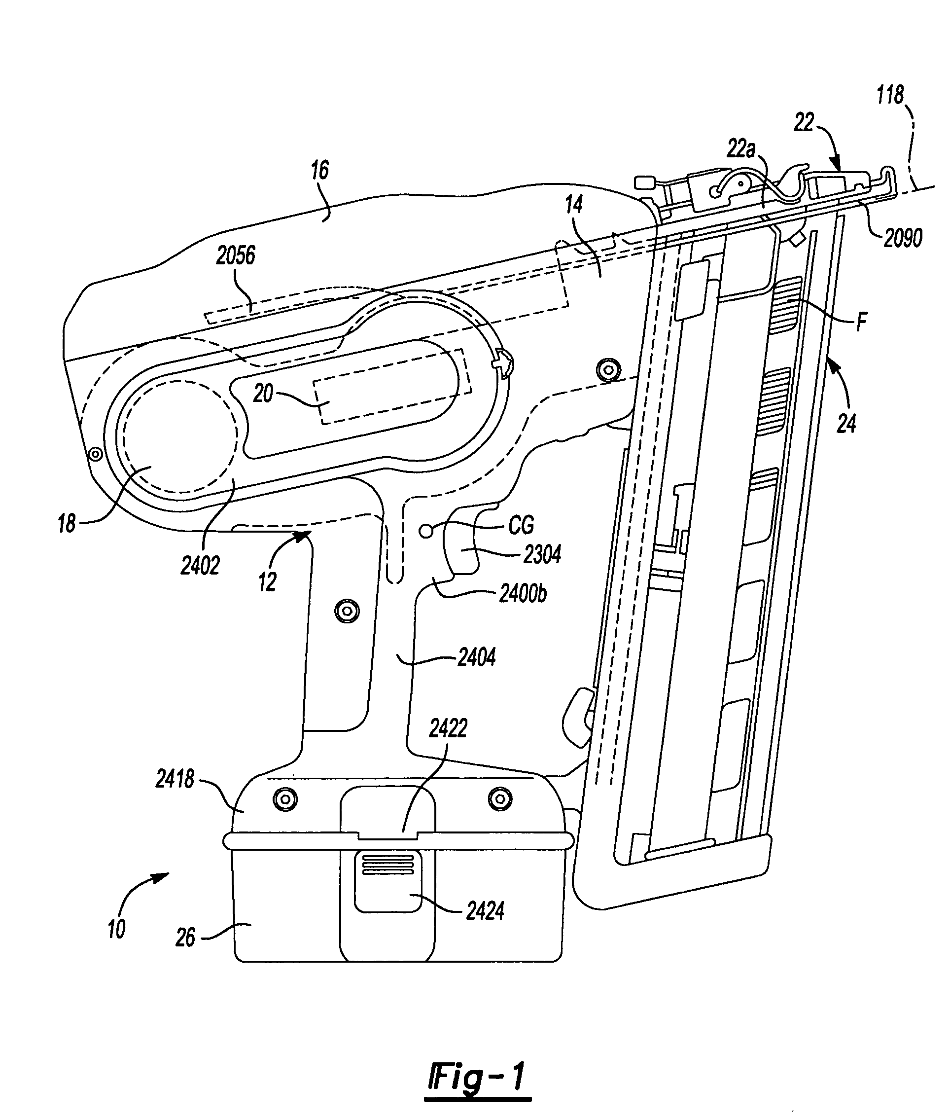 Electric driving tool with driver propelled by flywheel inertia
