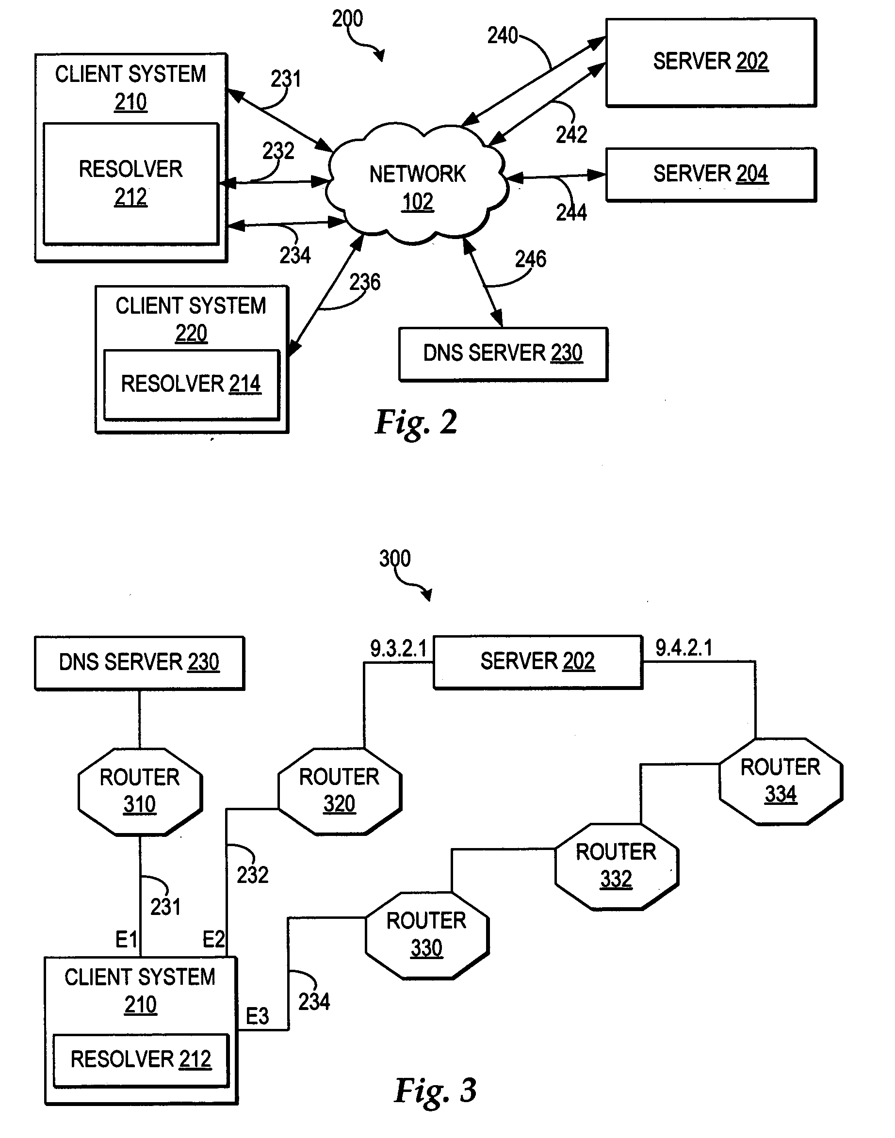 Resolver caching of a shortest path to a multihomed server as determined by a router