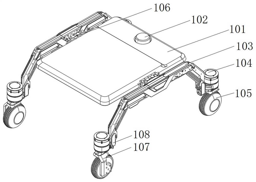 Four-wheel steering robot