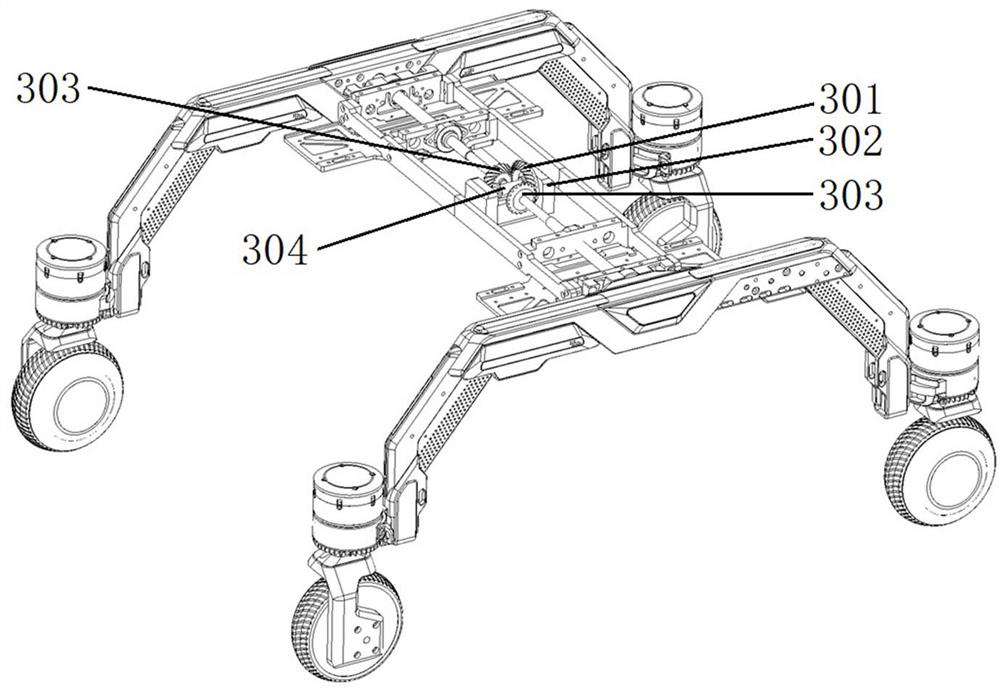 Four-wheel steering robot