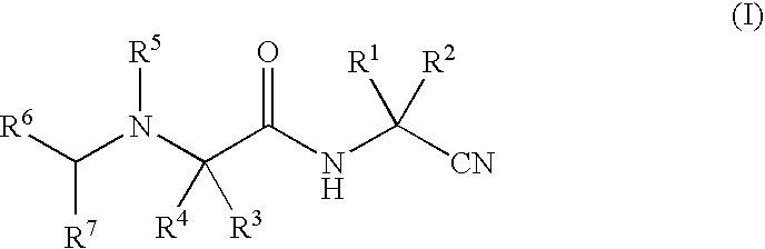 Haloalkyl Containing Compounds as Cysteine Protease Inhibitors