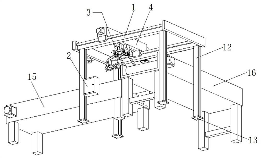 Grabbing device for intelligent manufacturing of engineering equipment