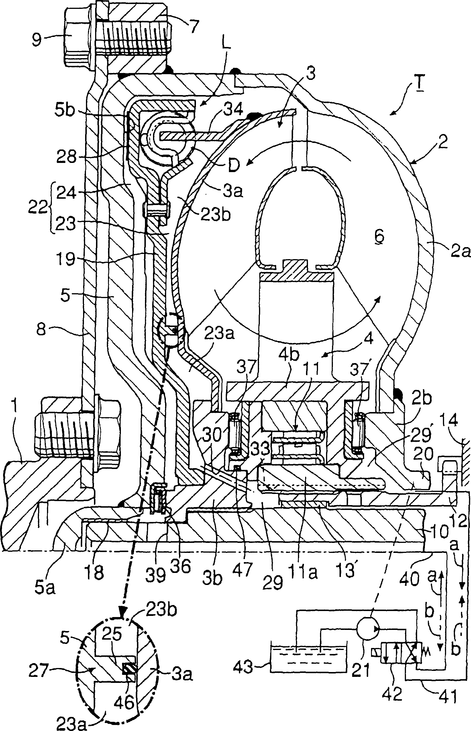 Liquid delivery device with blocking clutch