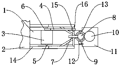 A casting guide rail seat device