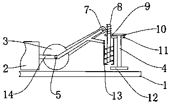 A casting guide rail seat device