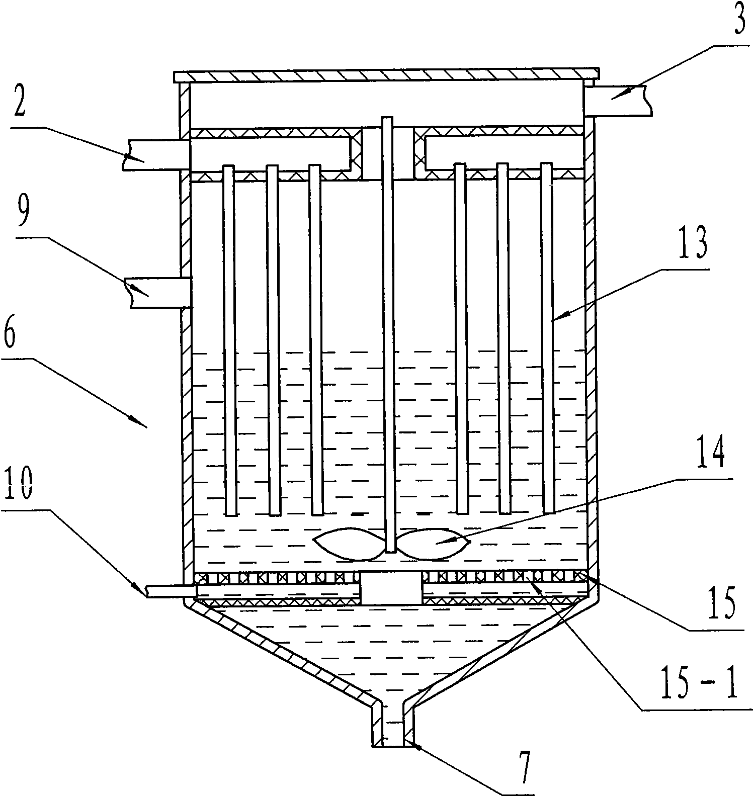 Liquid phase method for removing dioxin-like compounds from flue gas and device thereof