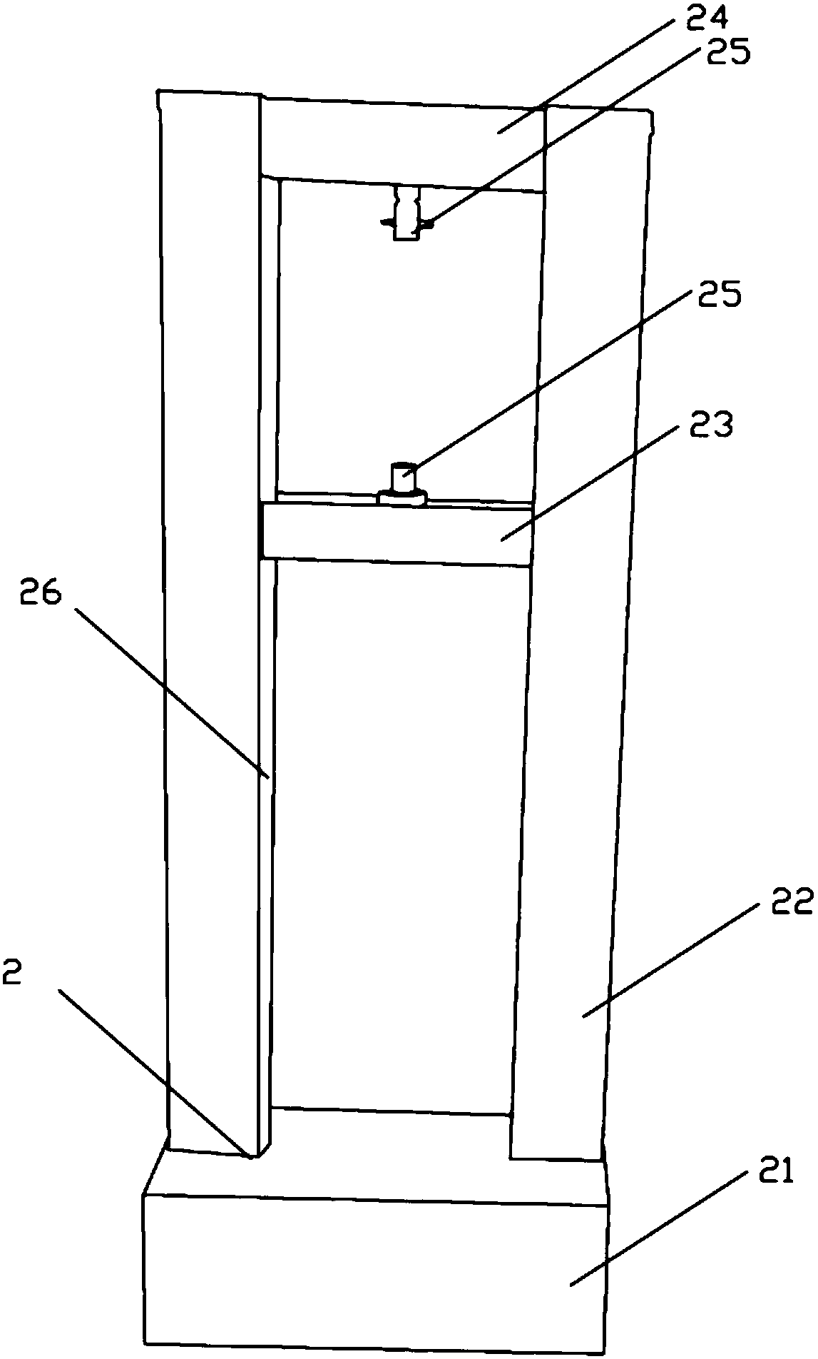 A safety rope fracture strength detection fixture and testing machine