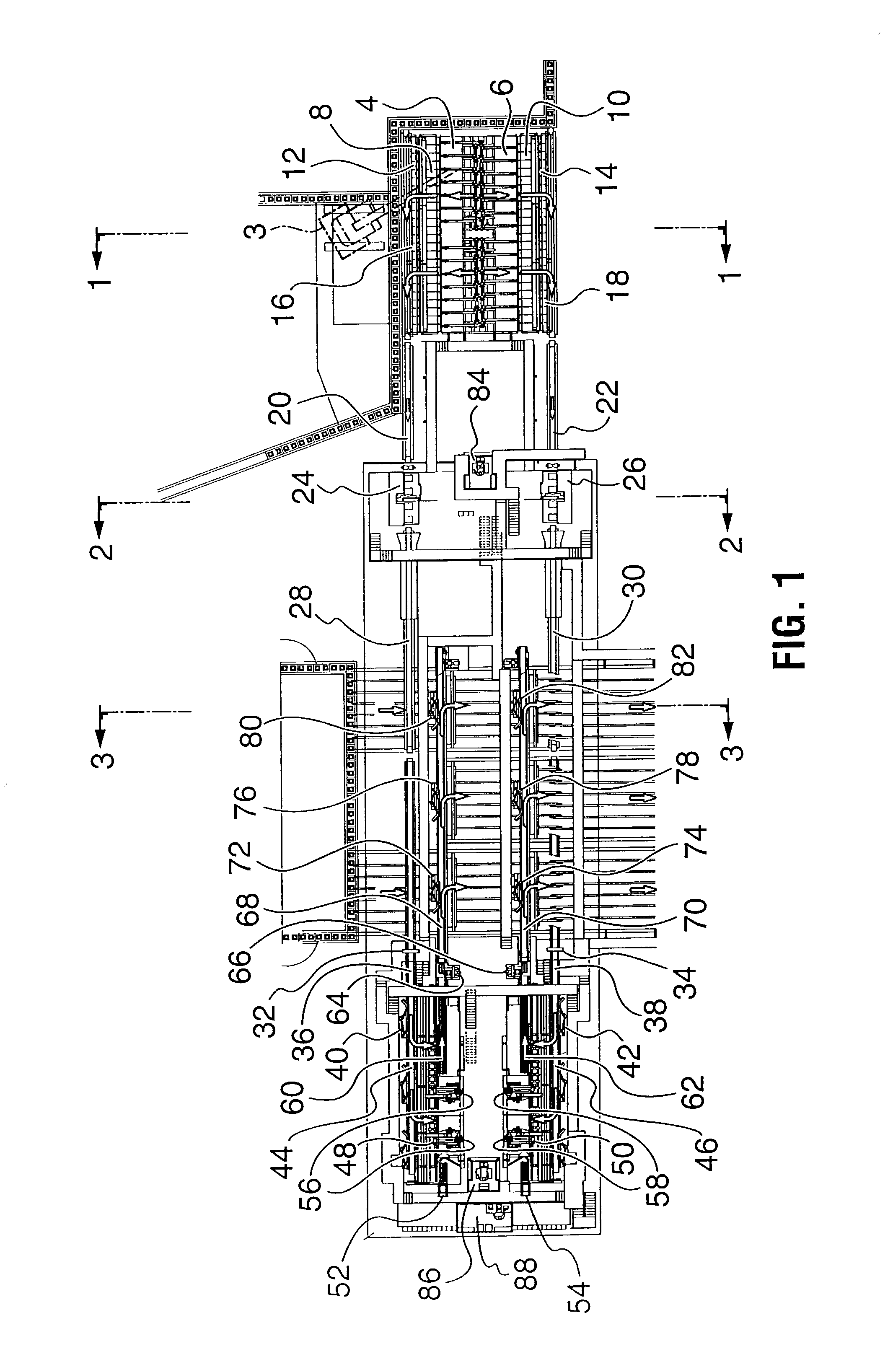 Method and apparatus for singulating, debarking, scanning and automatically sawing and sorting logs into lengths