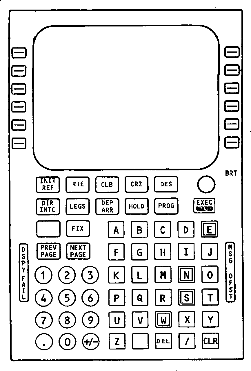 Input method and apparatus for electronic system of civil aircraft control cabin