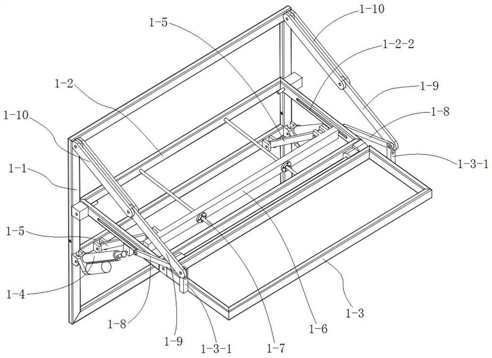 Two-side open-close type secondary-folding mechanical attic device