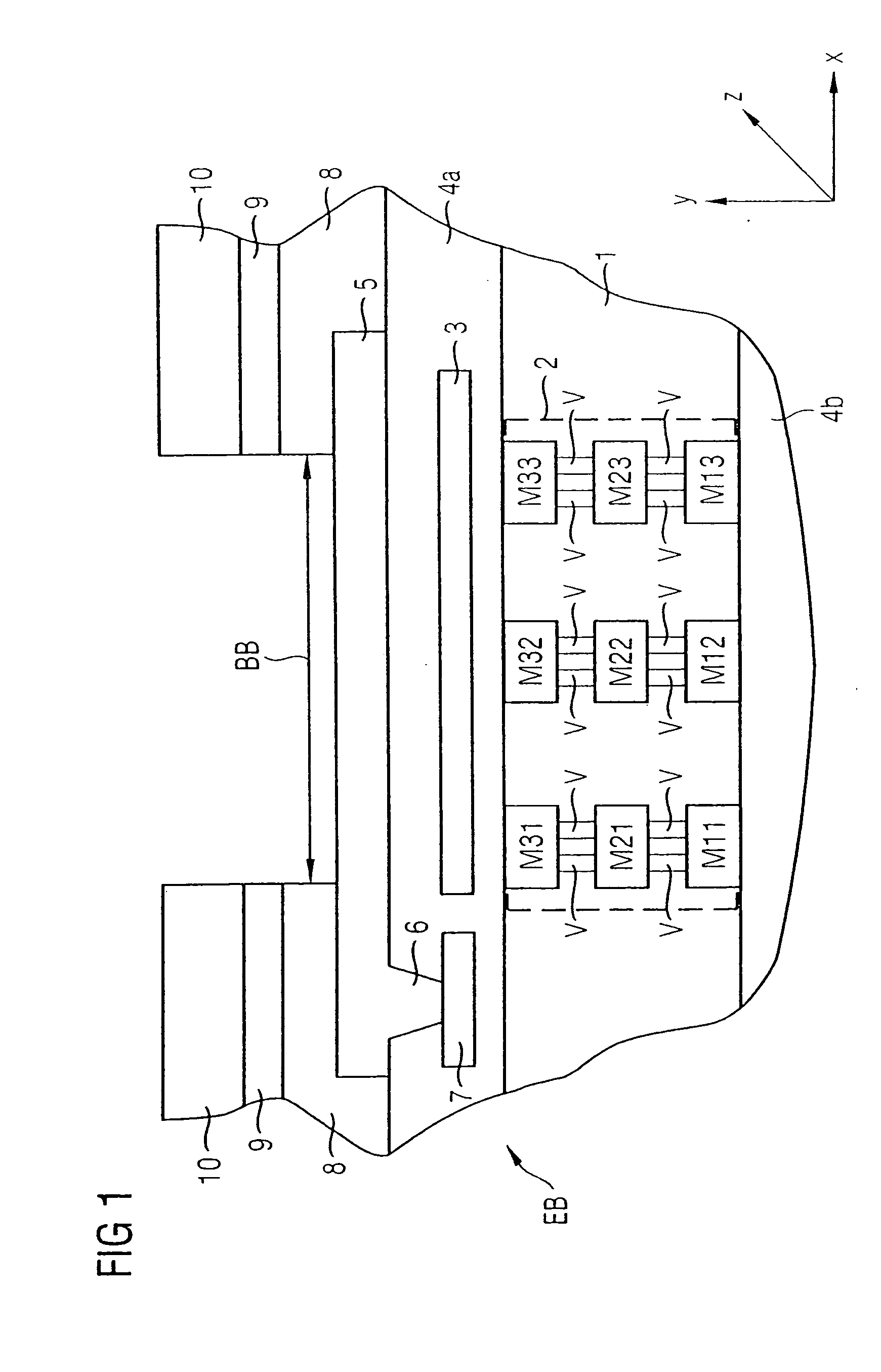 Electronic component having an integrated passive electronic component and associated production method