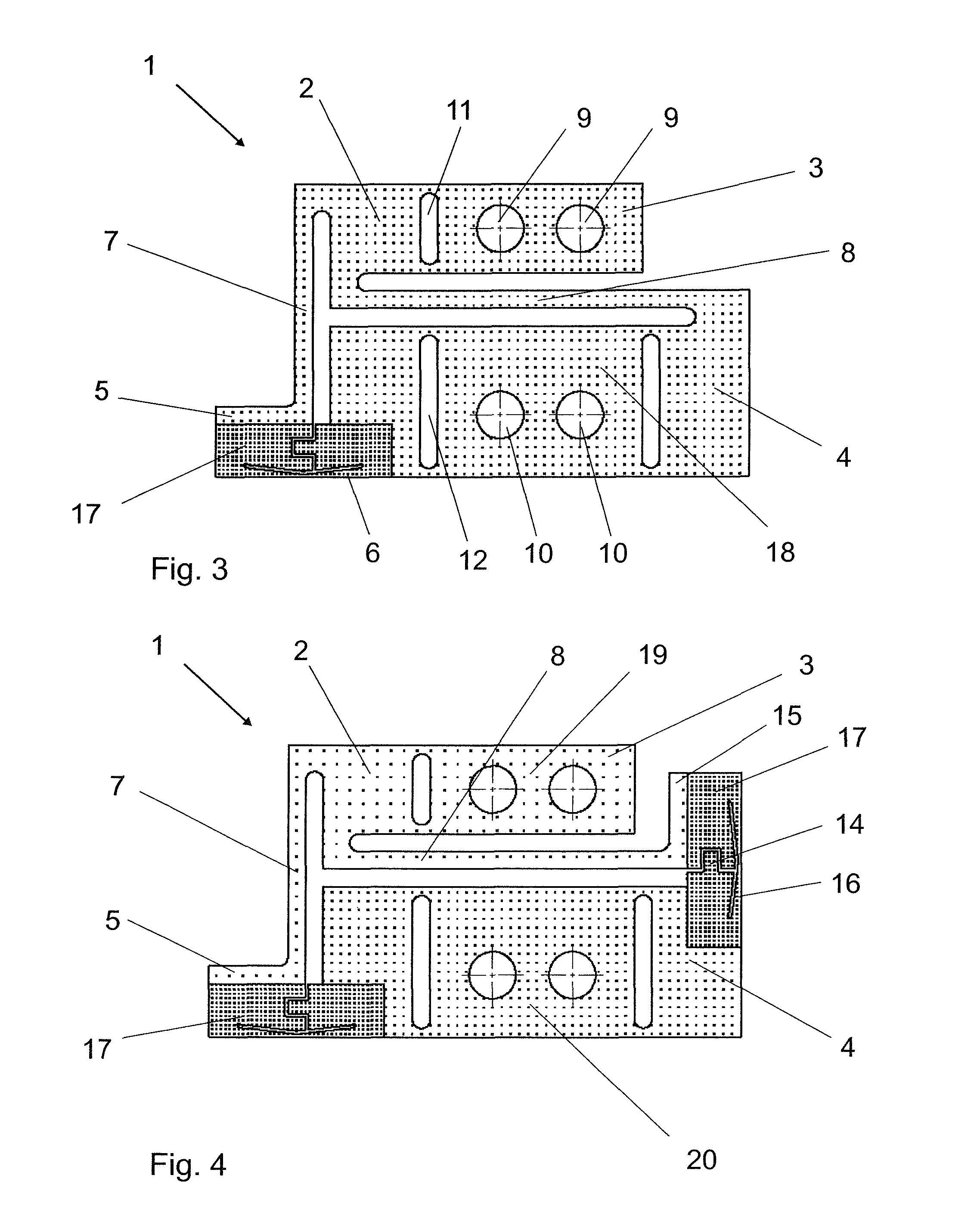 Force plate with spring elements