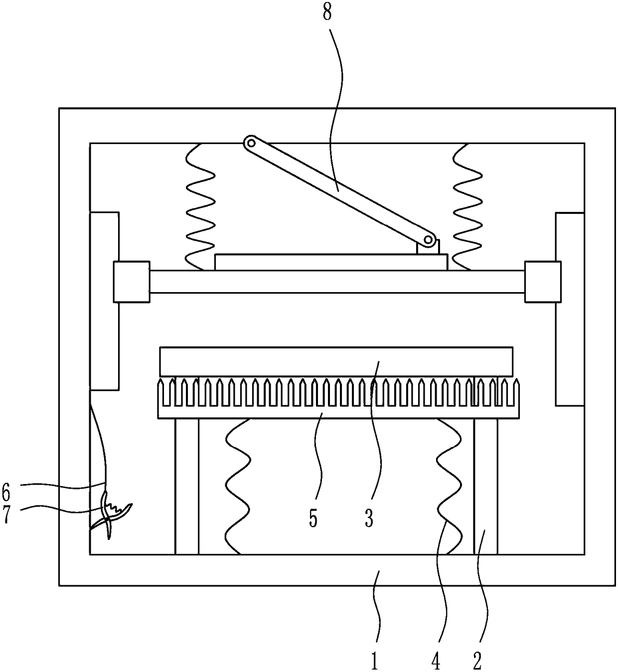 A kind of hair removal equipment for brush making