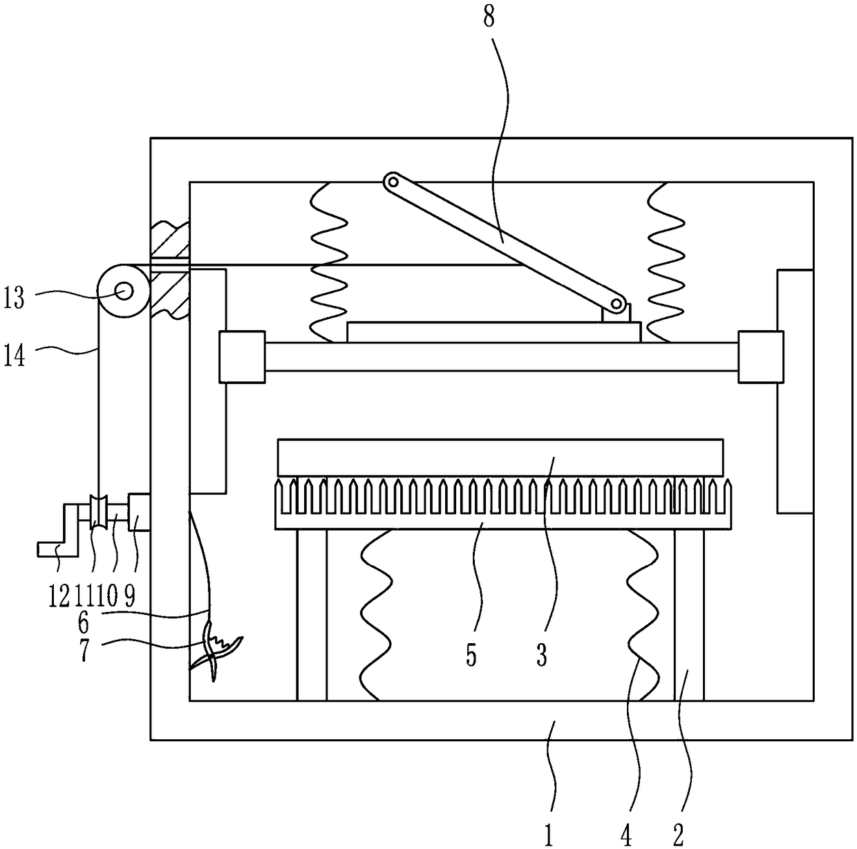 A kind of hair removal equipment for brush making