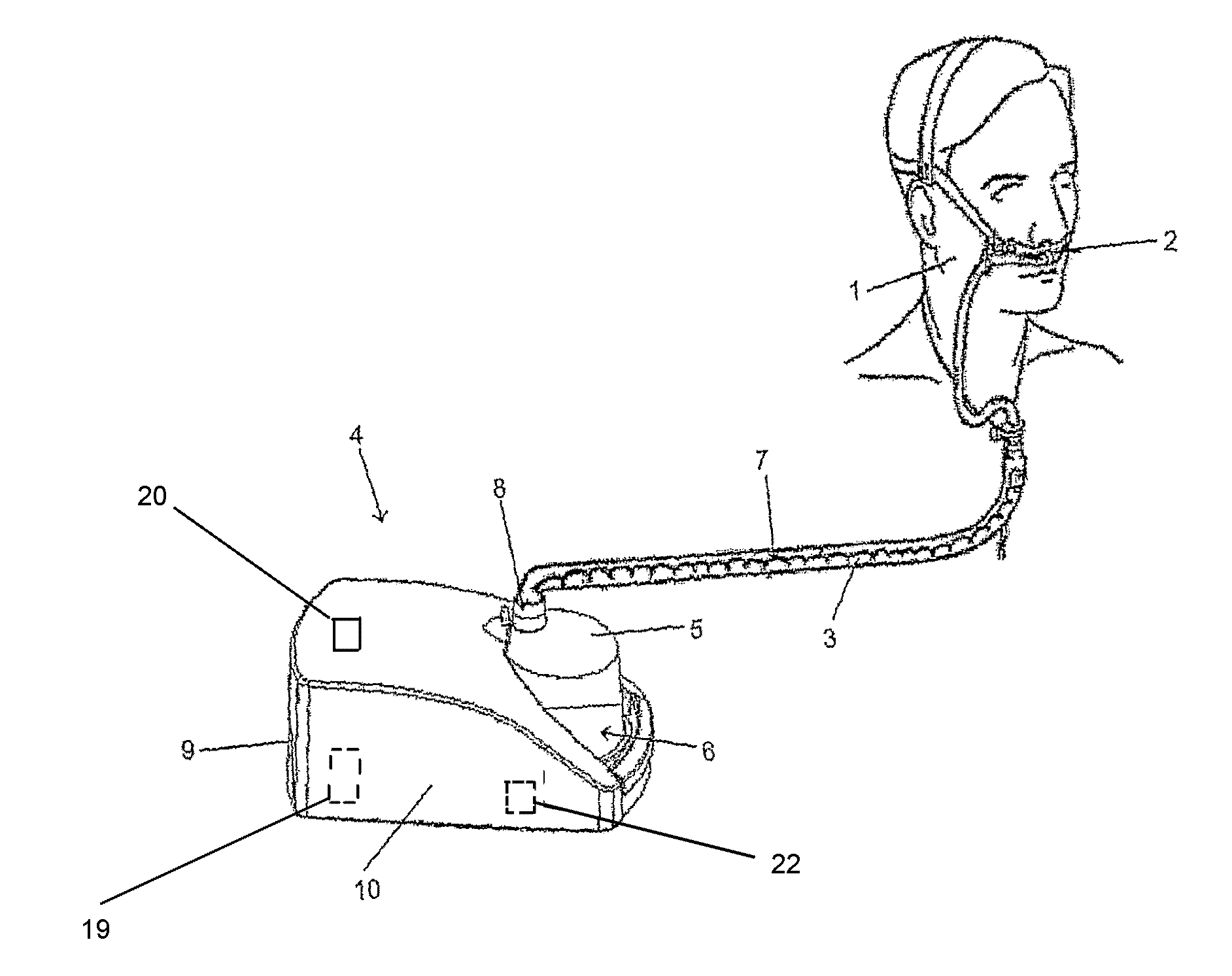 Breathing assistance apparatus with a manifold to add auxiliary gases to ambient gases