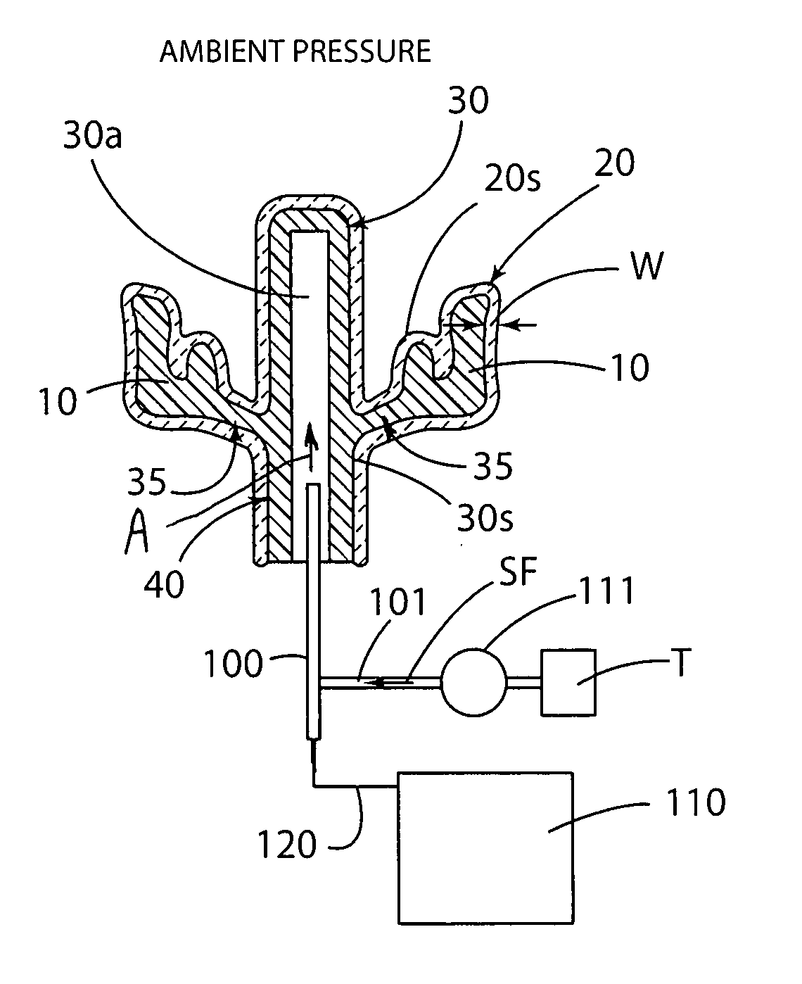 Method and apparatus for removing a fugitive pattern from a mold