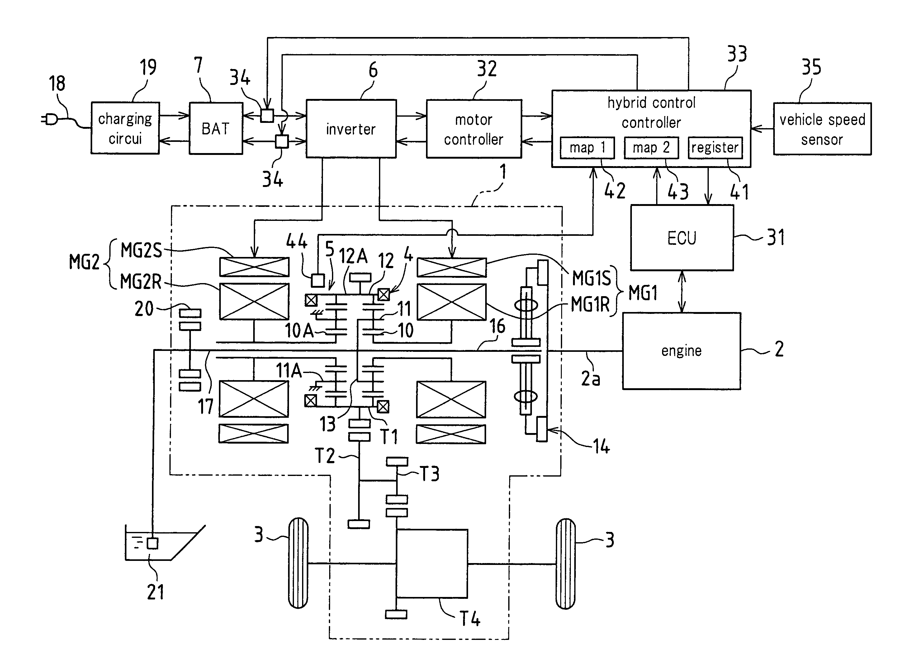 Control apparatus of vehicle drive apparatus and plug-in hybrid vehicle