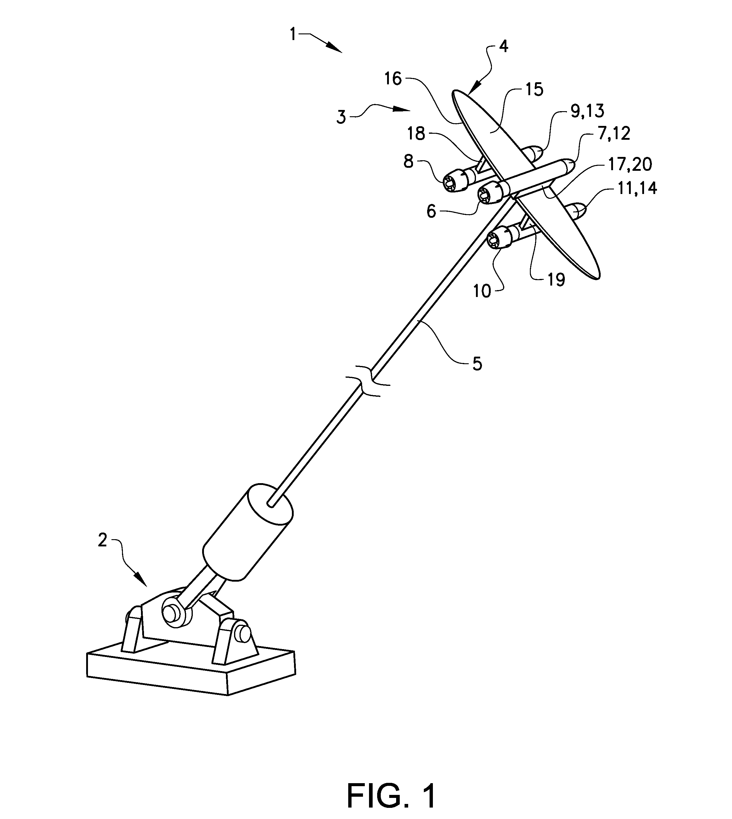 Submersible power plant having multiple turbines