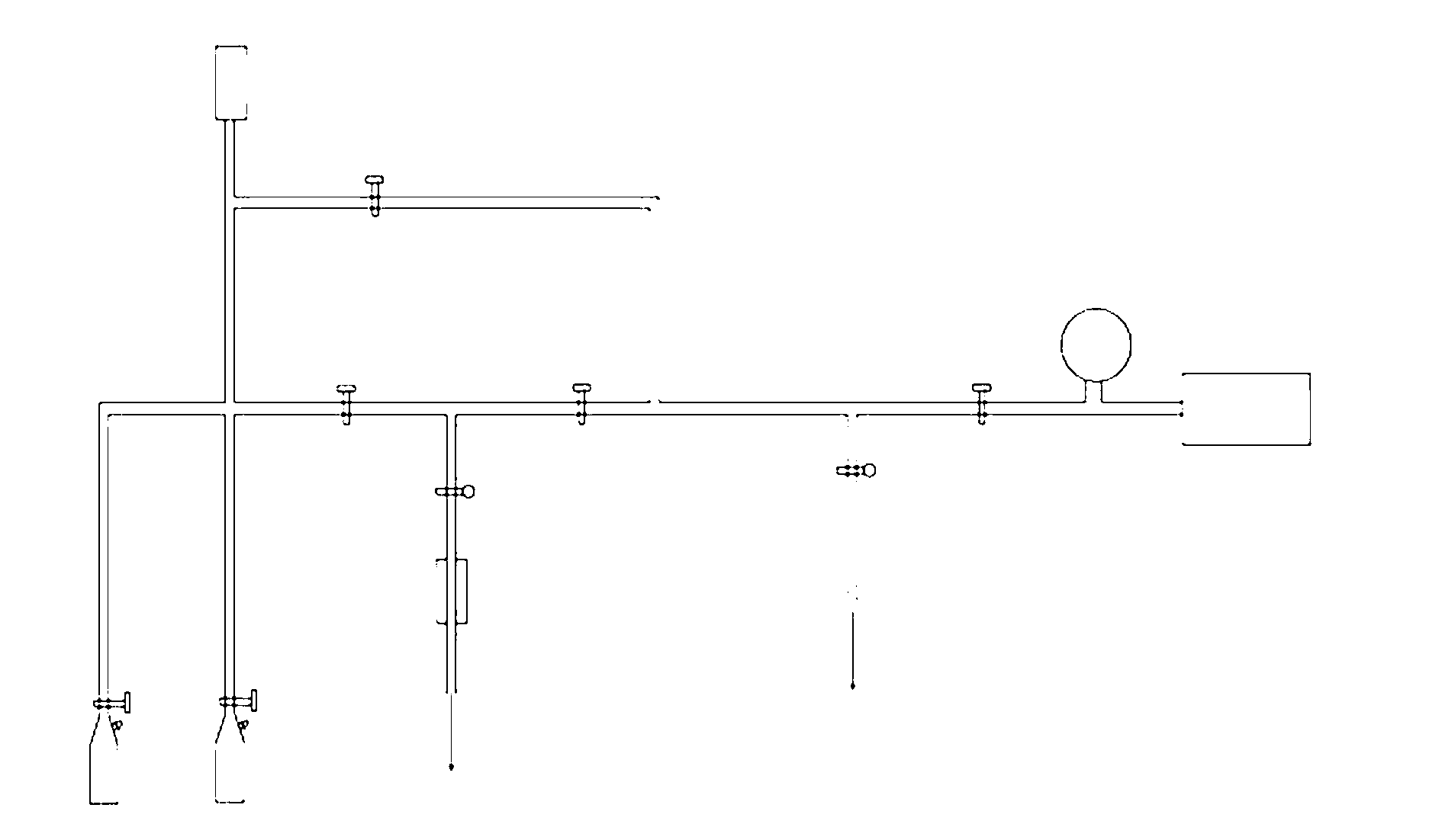 Device for measuring flow rate and flow quantity of gas released by matter at different temperatures