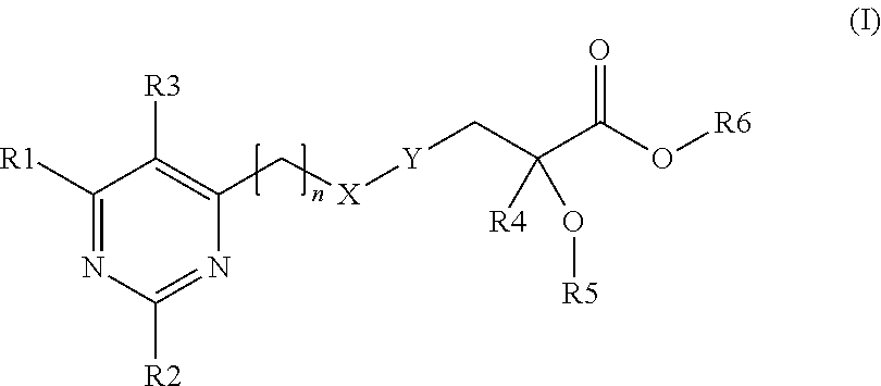 Pyrimidinyl-propionic acid derivatives and their use as PPAR agonists