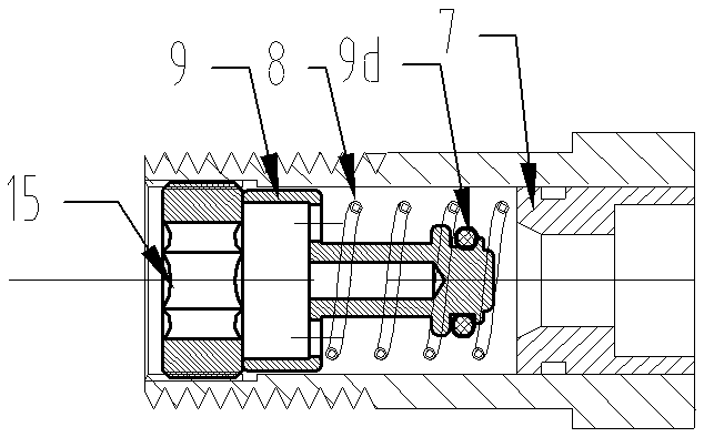 Anti-explosion and anti-disengagement valve assembly