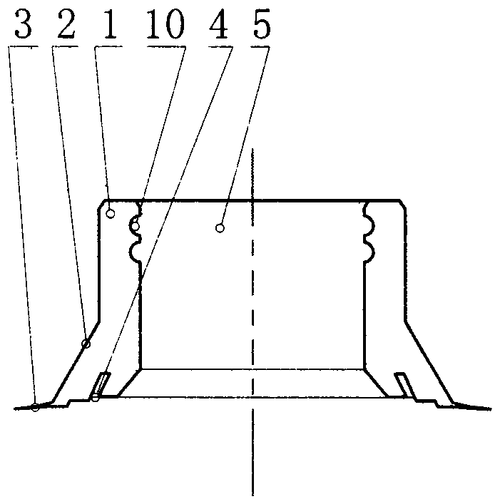 A plastic film suction cup