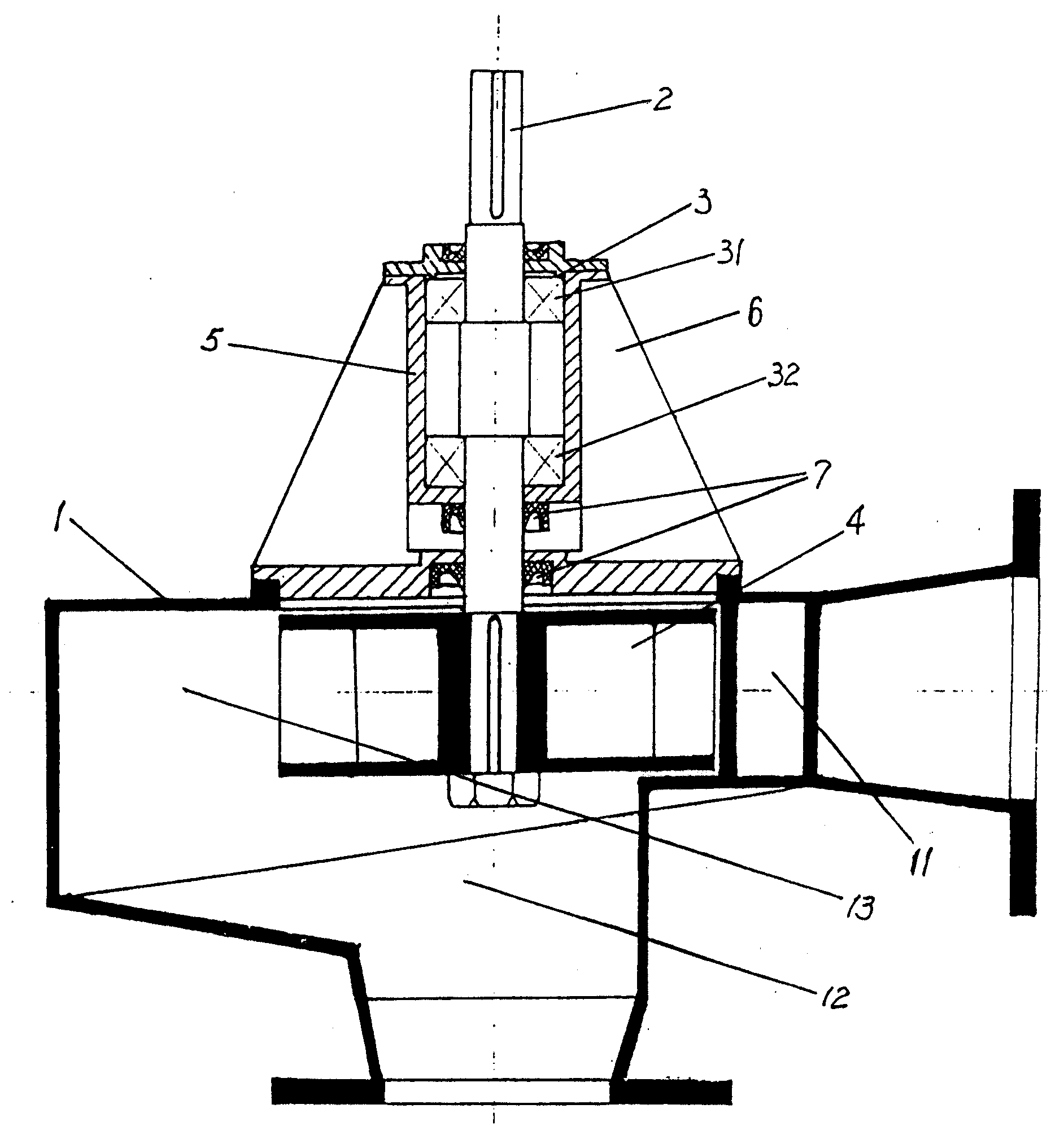 General hydraulic turbine for cooling tower