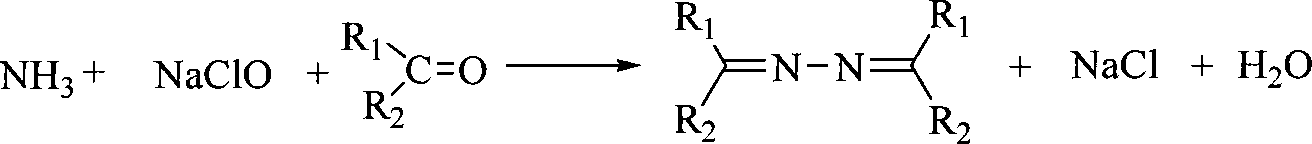 Green synthesis method for ketazine