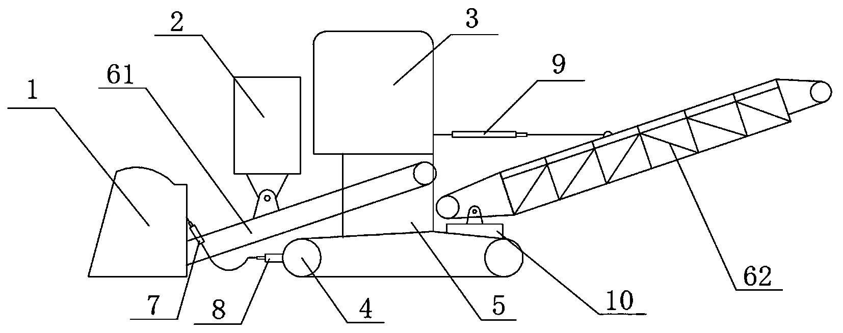 Bulk cargo gathering device, bulk cargo car loader and loading method