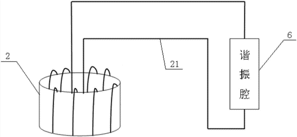 Hydrogen atomic frequency standard demagnetization device and demagnetization method