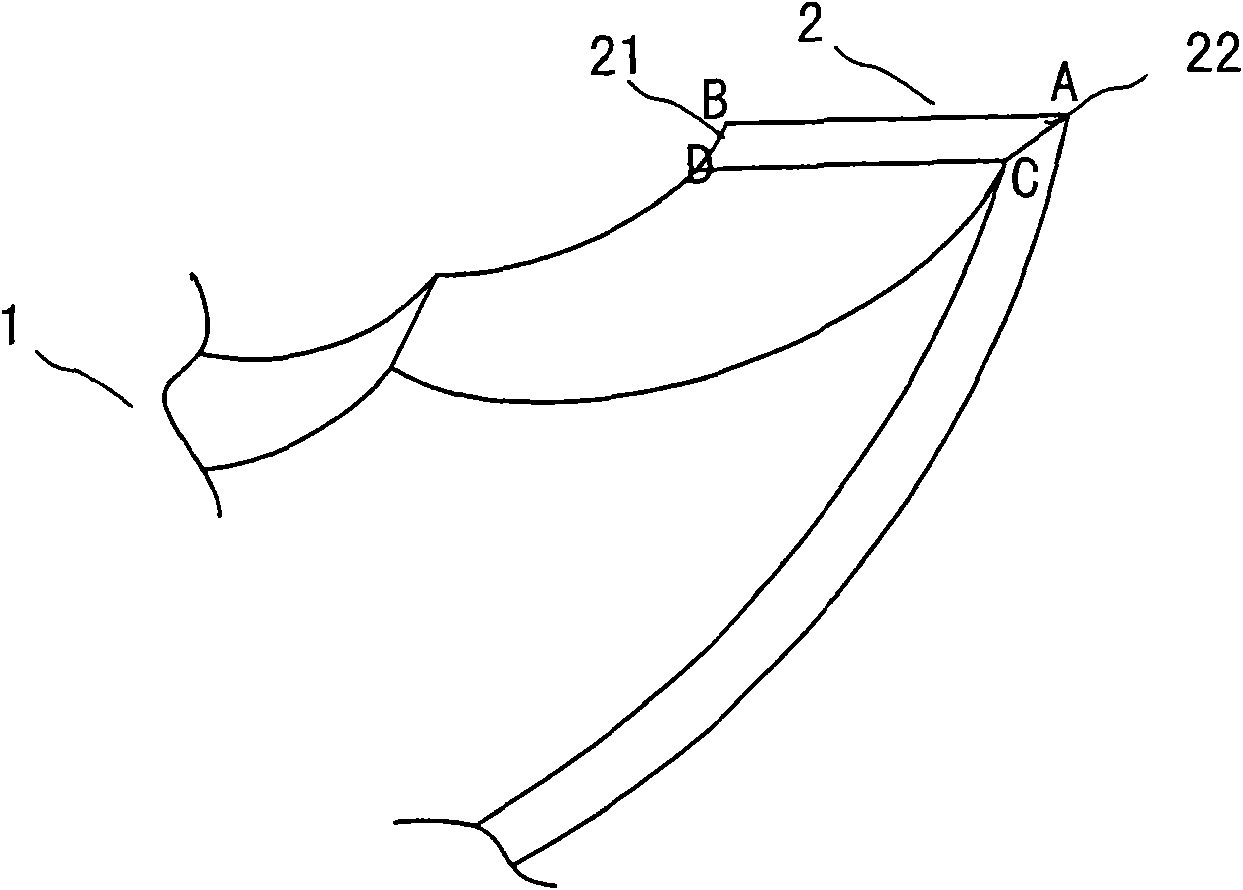 Grinding method of edge of milling cutter and tool