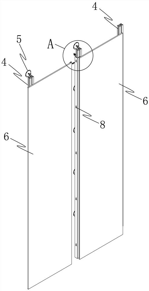 Insert-type hanging structure and installation method