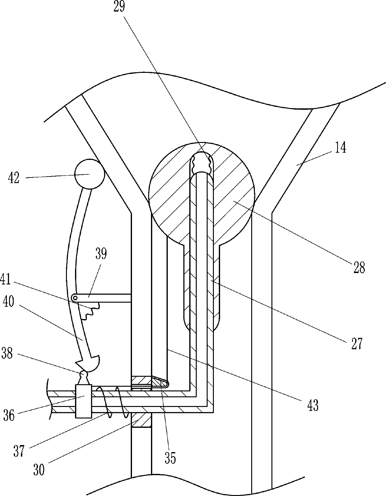 Sewage treating agent dissolving device