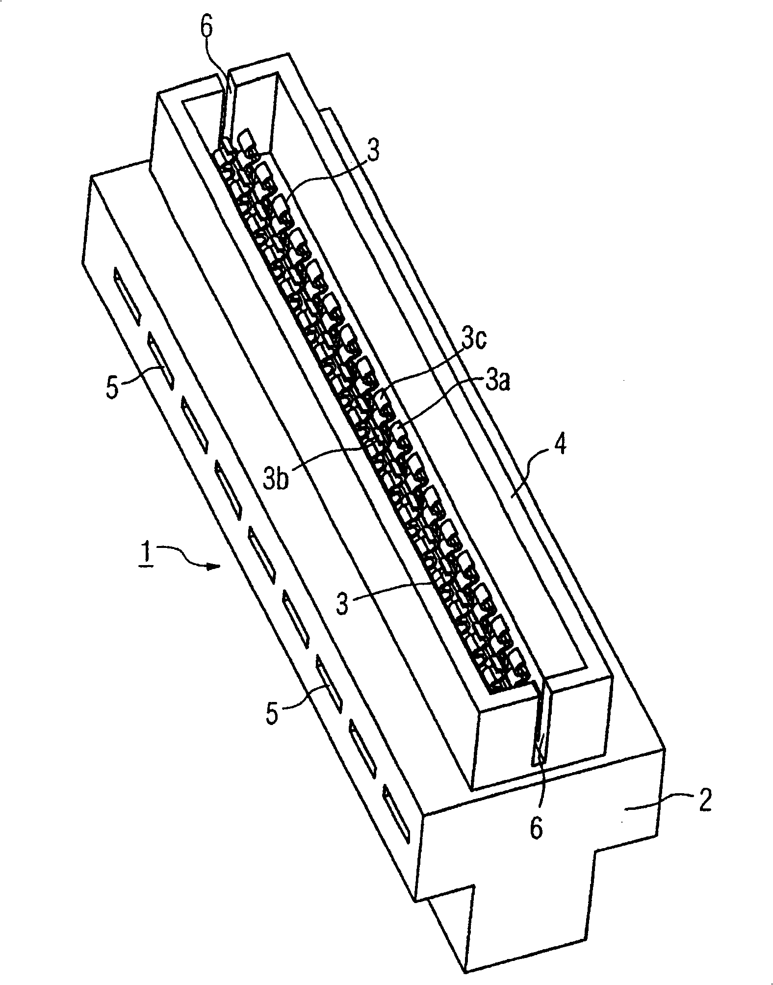 Multipoint plug for electrically connecting metal strip conductors arranged on both sides of a circuit board